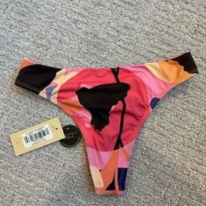 Colorful Ris-k high waisted Bikini Bottom